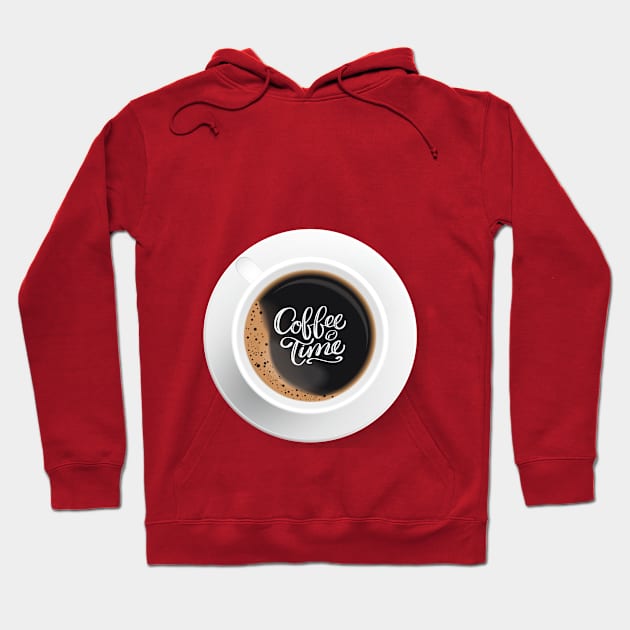 Café T-Shirt Hoodie by O2Graphic